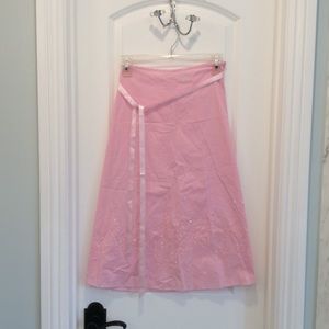 VTG It Girl PINK SEQUIN SKIRT M